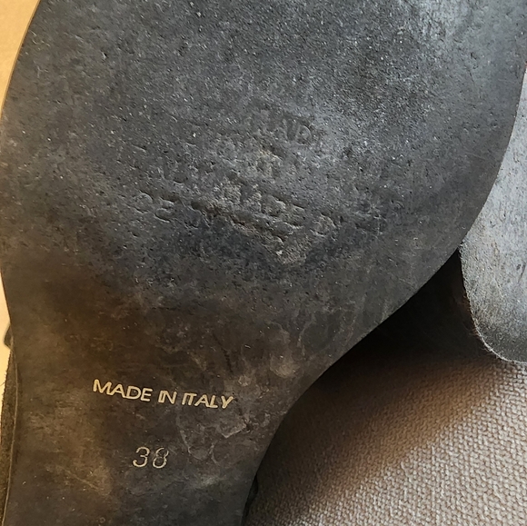 Italian leather boots size 7.5 US /38 EUR - Picture 4 of 4